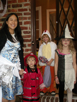 Mermaid, Fireman, Chicken and Witch